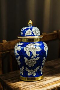 Hand painted Temple Jar Vase