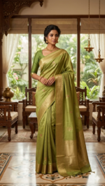 Pure Katan Banarasi Mango Silk