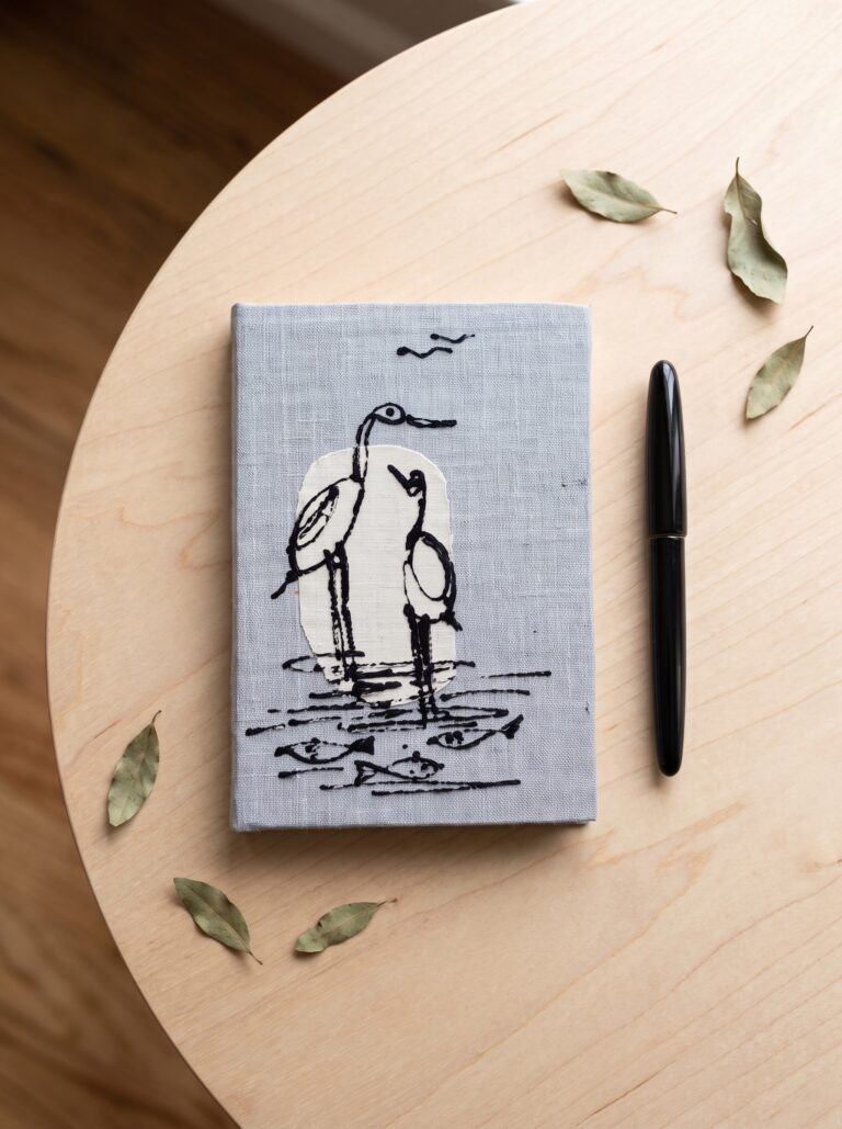 Natural Dye & Blue Handmade Diary