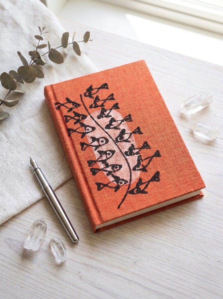 Natural Dye & Red Handmade Diary