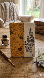 Handmade Paper Diary with Katha work and Natural Dye Print
