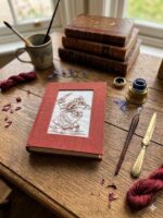 Handmade Paper Diary with Copper Wire Art
