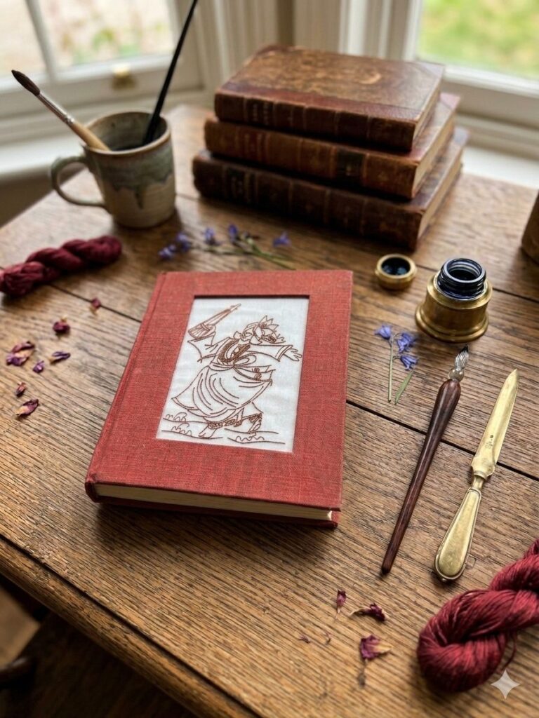 Handmade Paper Diary with Copper Wire Art