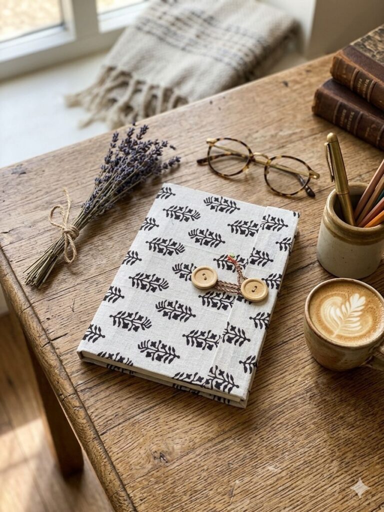 Handmade Diary with Button