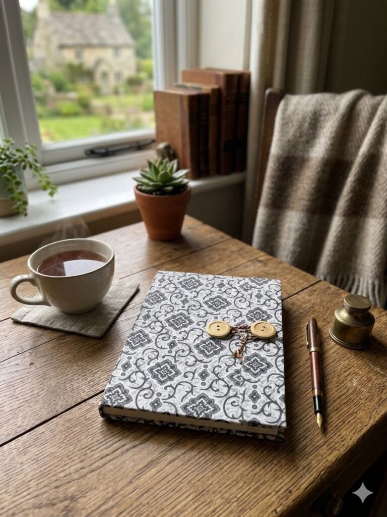Handmade Diary with Button