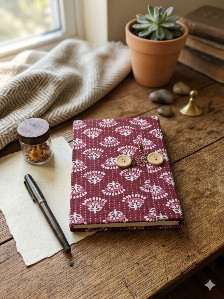 Handmade Diary with Button