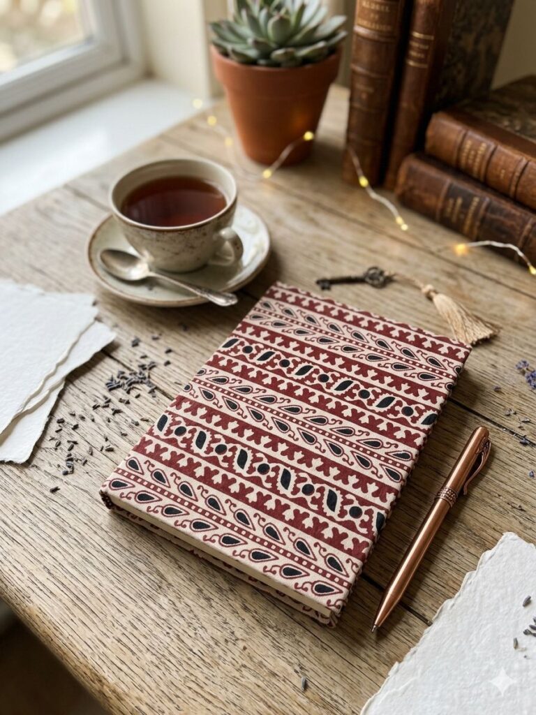Ajrakh Cloth Handmade Paper Diary