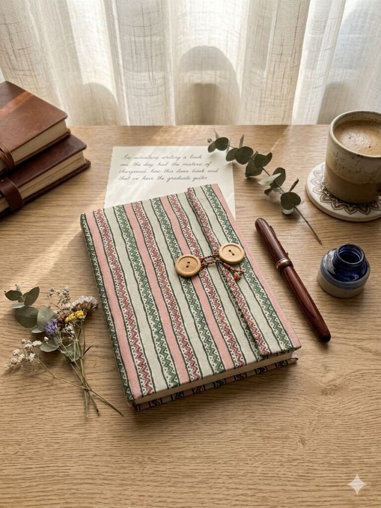 Handmade Diary with Button