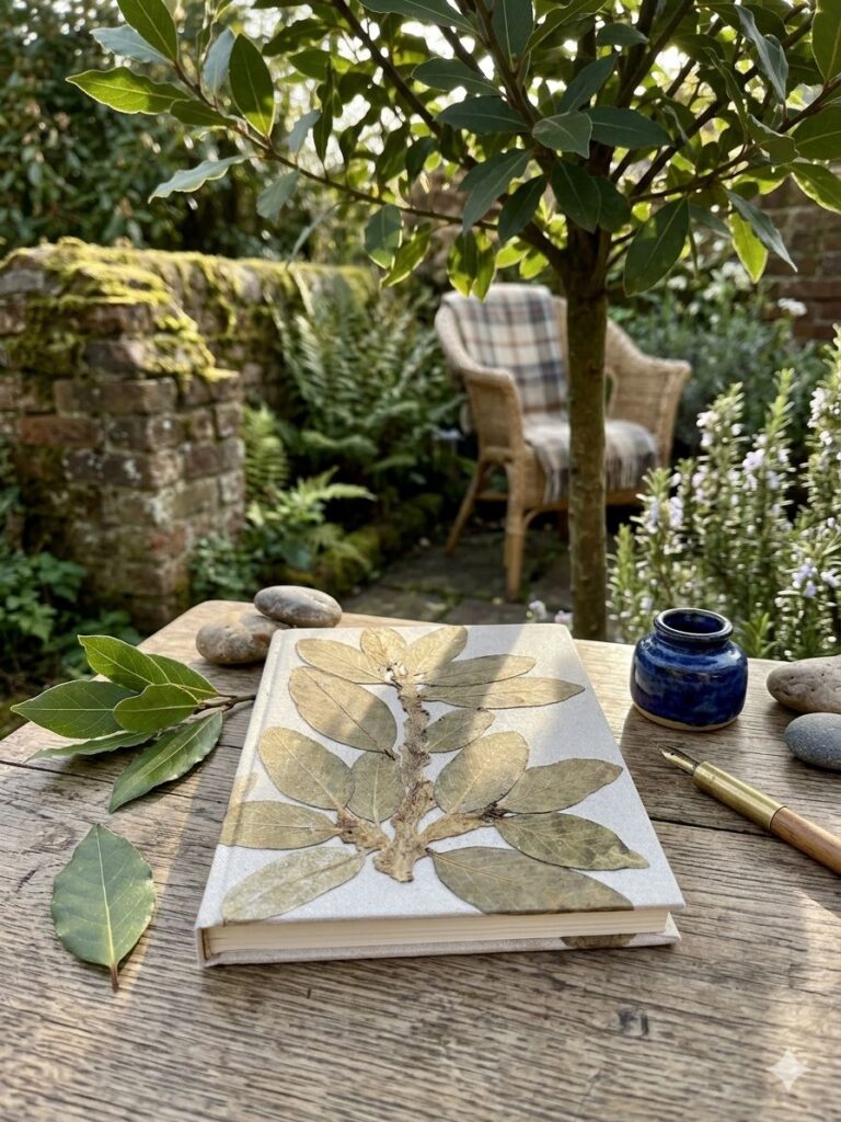 Eco Leaf Print Diary