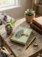 Natural Dye & Handmade Diary with Button