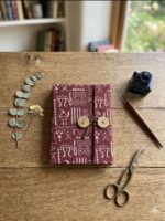 Natural Dye & Handmade Diary with Button