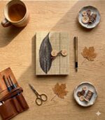 Natural Dye & Handmade Diary with Button