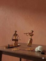 Scrap Metal Village Figures Set