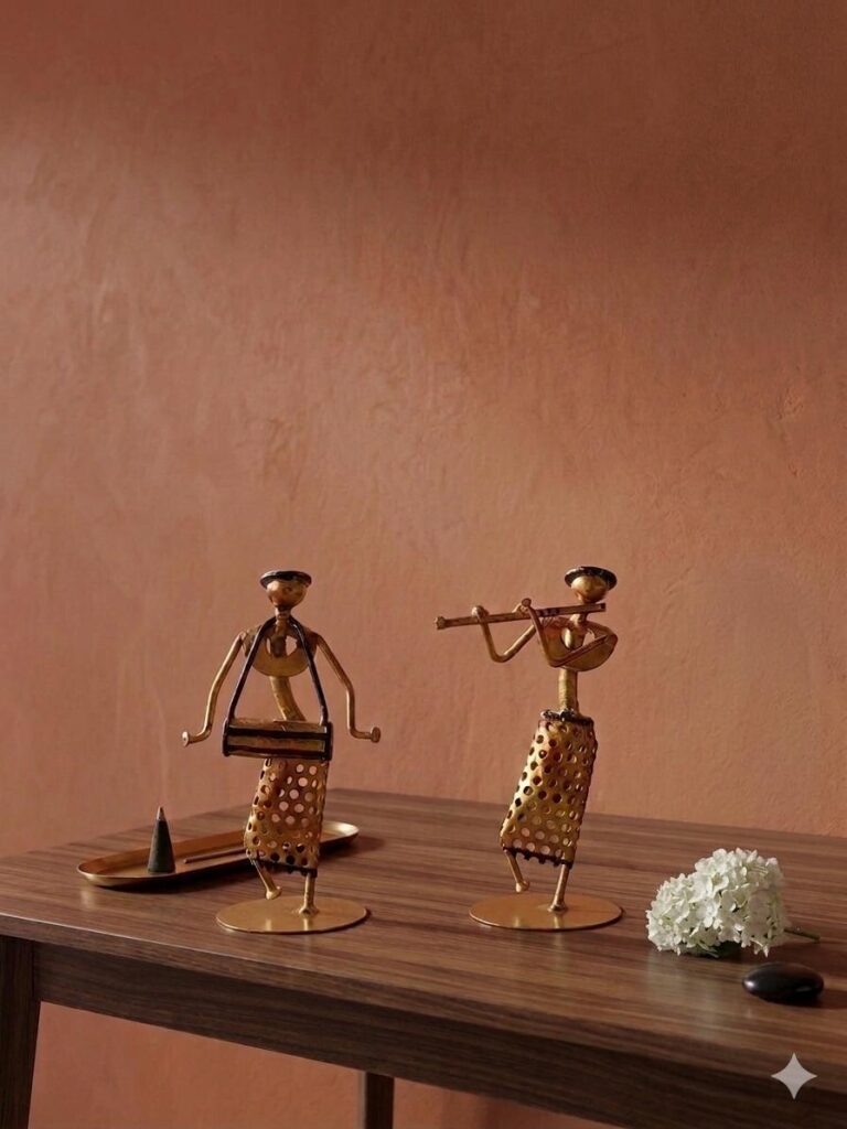 Scrap Metal Village Figures Set