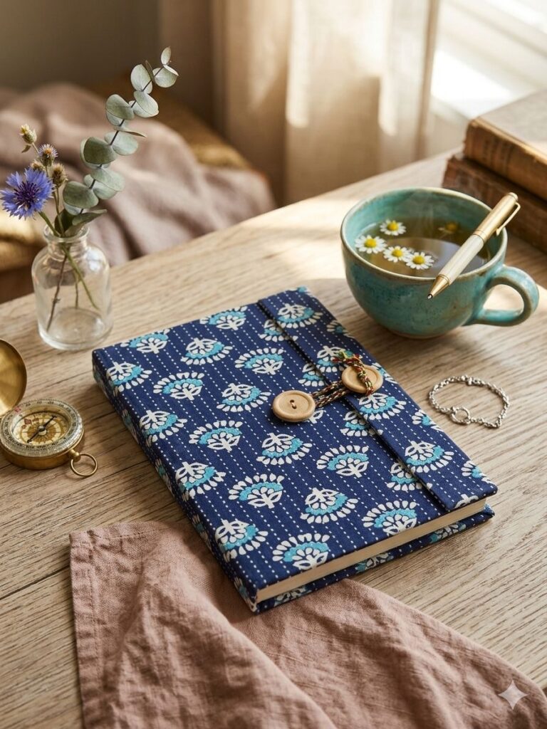 Handmade Diary with Button