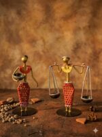 Scrap Metal Village Figures Set