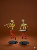 Scrap Metal Village Figures Set ( Flute )