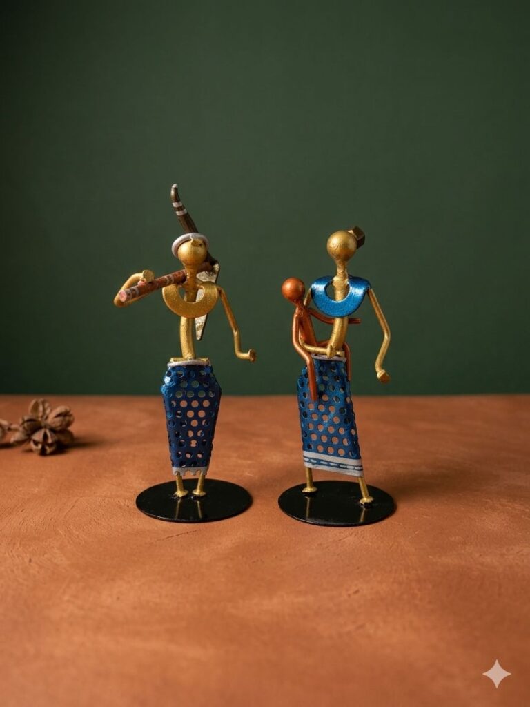Scrap Metal Village Figures Set