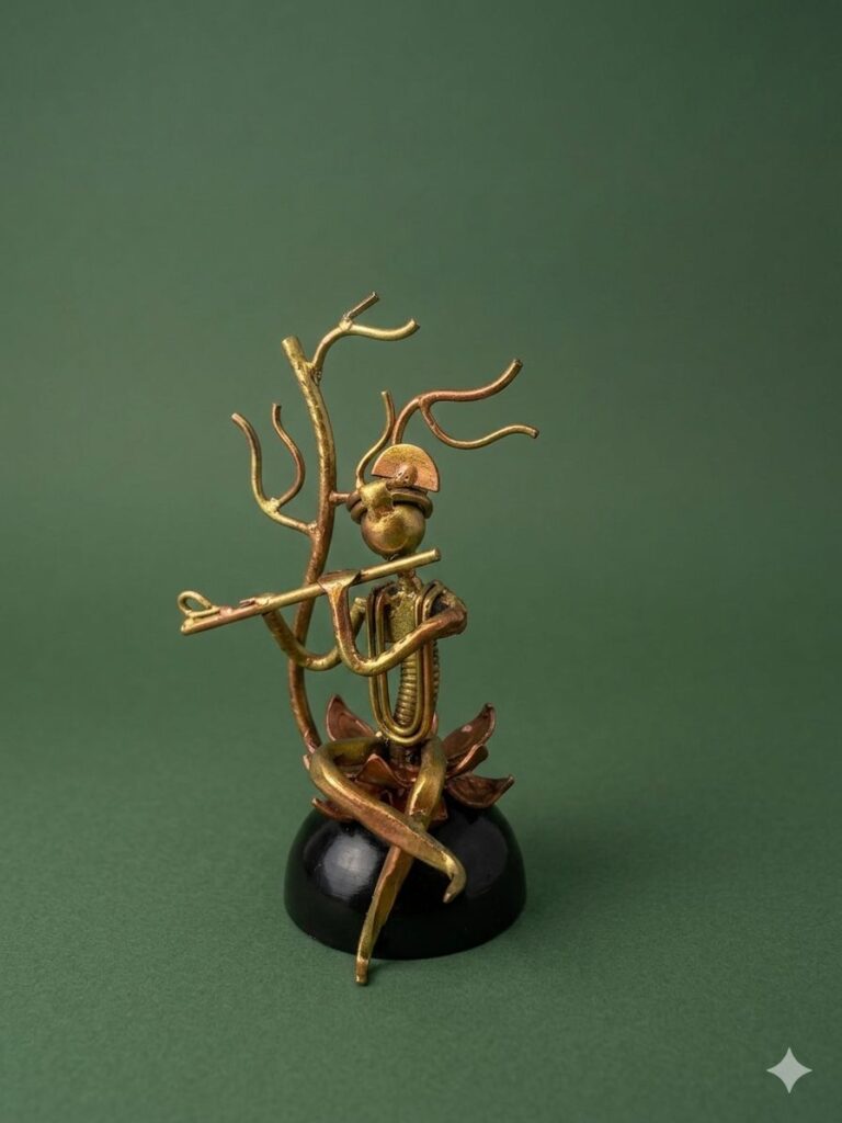 Scrap Metal Sitting Shri Krishna