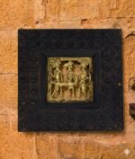 Wooden Framed Dhokra Art Plate Small