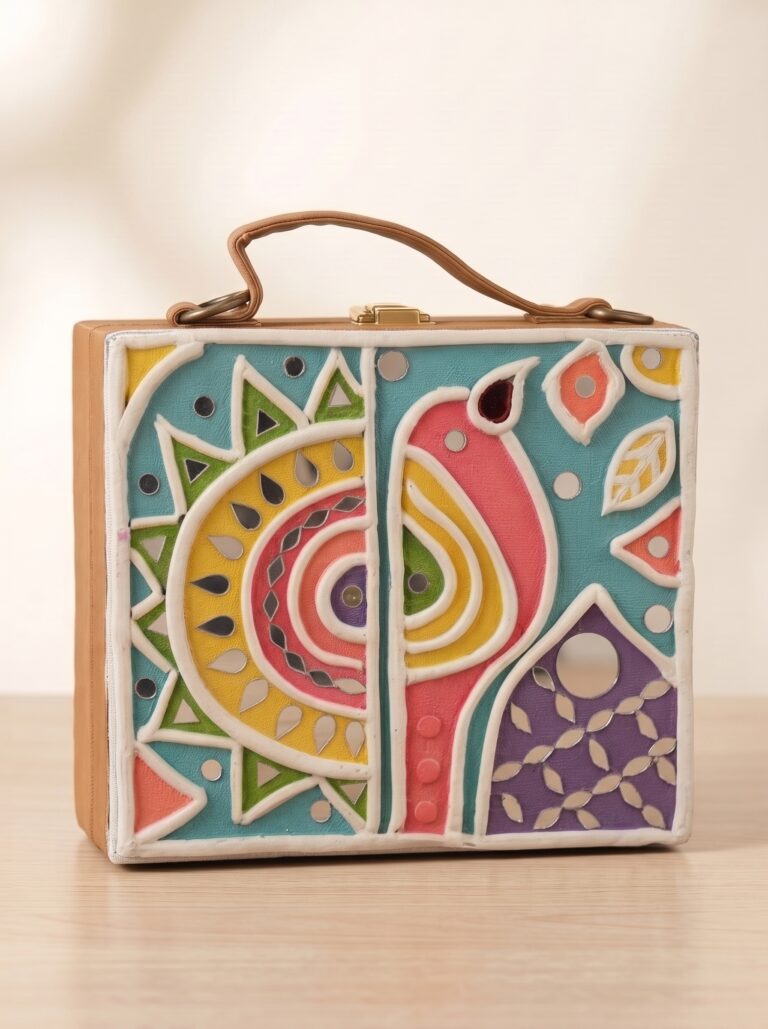 Women’s Bag – Lippan Art Round shaped (Turquoise)