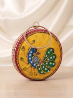 Women's Bag - Lippan Art Round shaped (Yellow)
