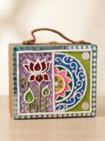 Women's Bag - Lippan Art Suitcase shaped (Lavender)