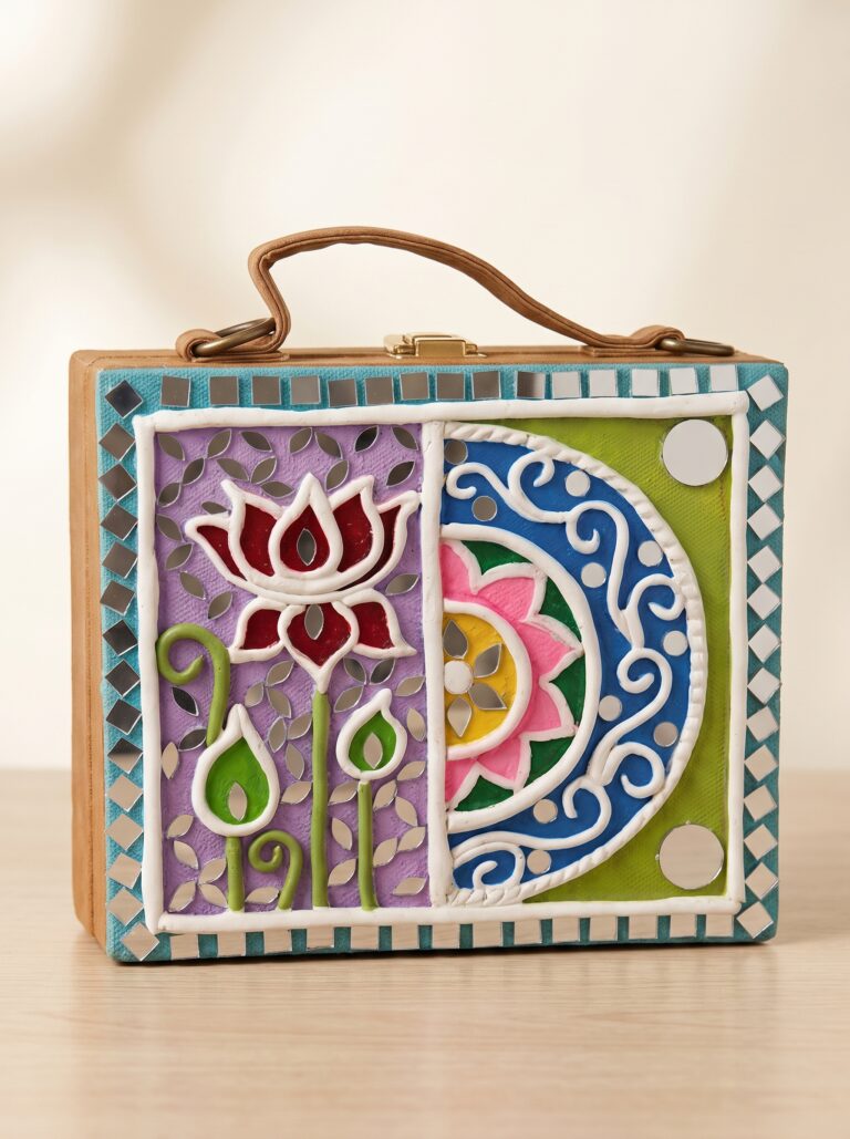 Women’s Bag – Lippan Art Suitcase shaped (Lavender)