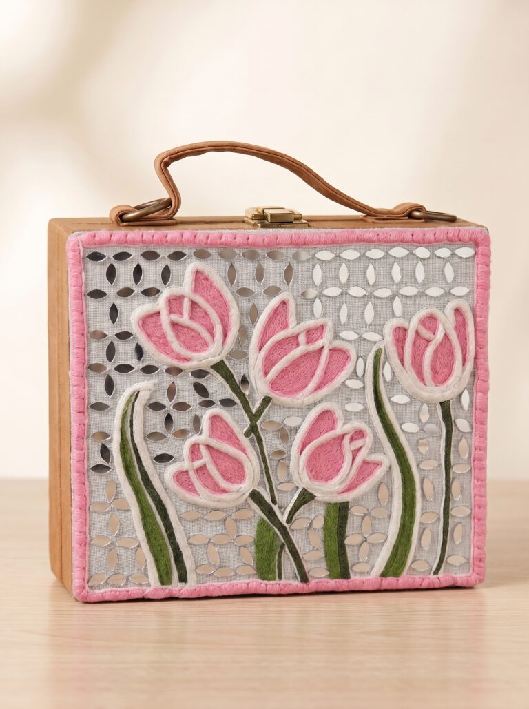 Women’s Bag – Lippan Art Suitcase shaped (Pink)