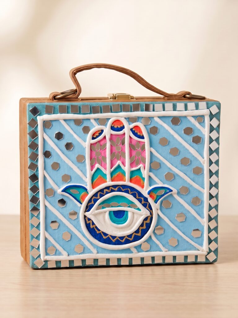 Women’s Bag – Lippan Art Suitcase shaped (evil eye)