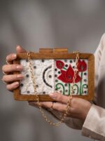 Women's Clutch - Lippan Art (White)