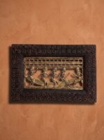 Wooden Framed Dhokra Art Plate 13/9