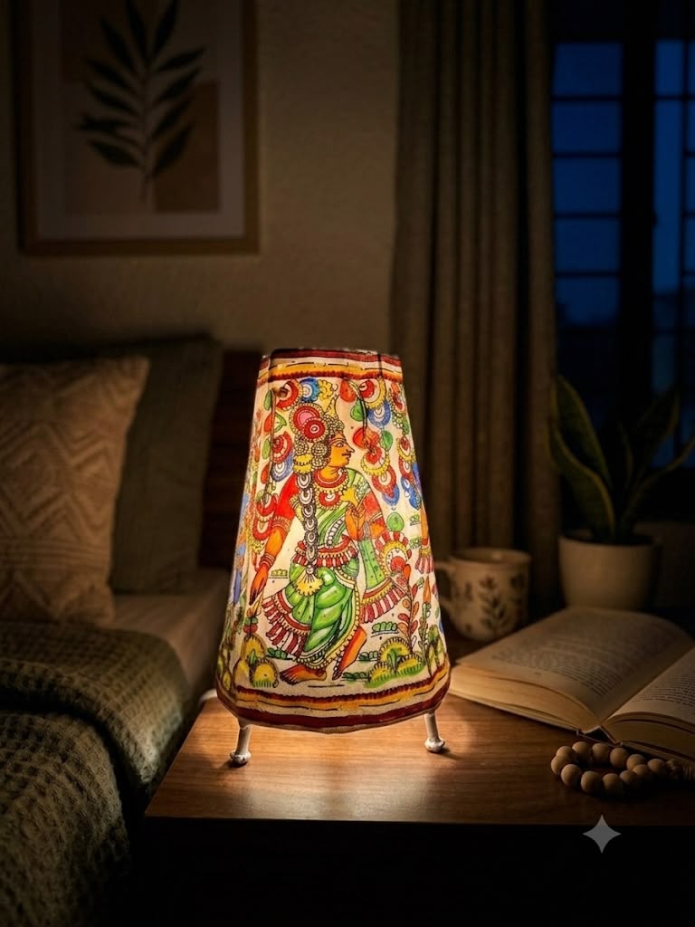 Round Lampshade Leather Puppetry