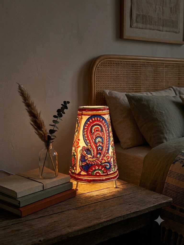 Round Lampshade Leather Puppetry