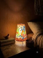 Round Lampshade Leather Puppetry