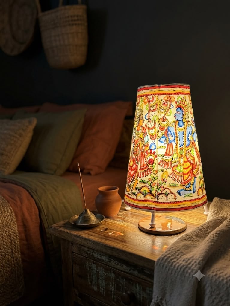 Round Lampshade Leather Puppetry