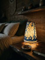 Round Lampshade Leather Puppetry