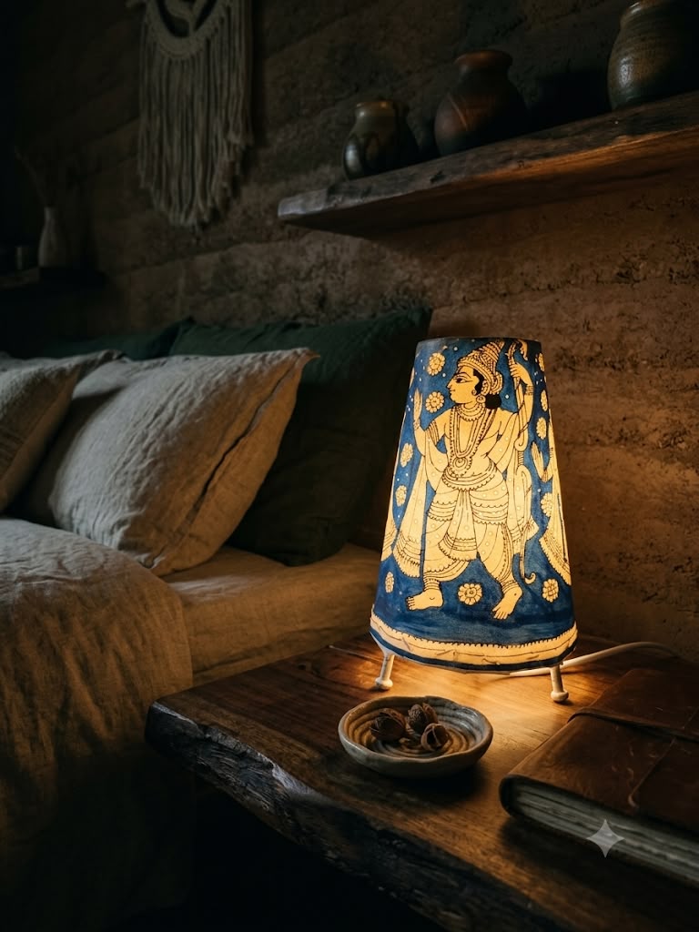 Round Lampshade Leather Puppetry
