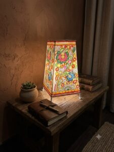 Square Lampshade Leather Puppetry