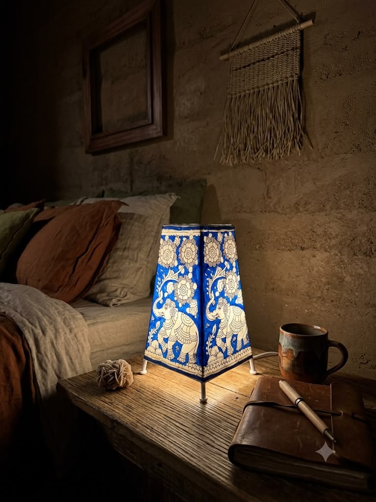 Square Lampshade Leather Puppetry
